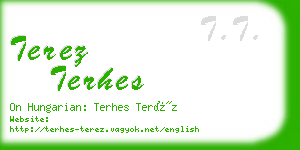 terez terhes business card